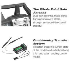 FLYSKY FS-i6X upgrade cable with FS-iA6B receiver for 6-channel setup