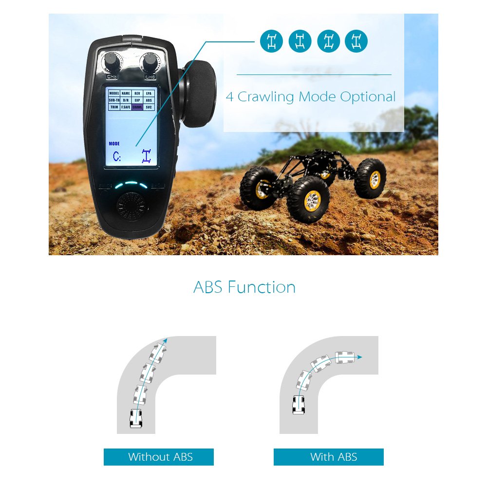 Flysky SVC smart car control mode interface demonstrates adaptive driving.