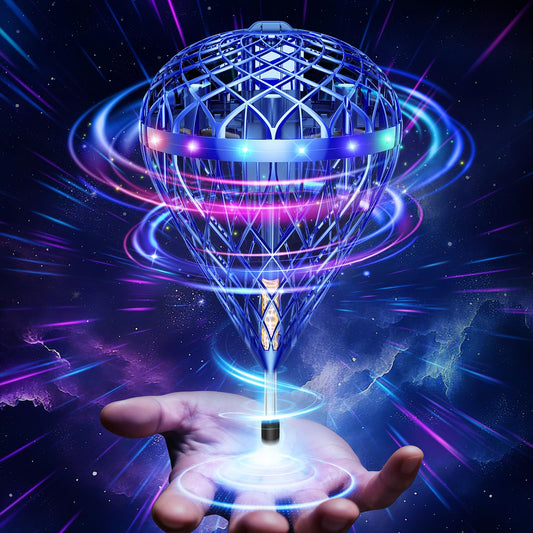 Flystars Cosmic Globe flying orb in action for kids' aerial play