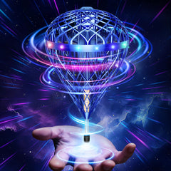 Flystars Cosmic Globe flying orb in action for kids' aerial play