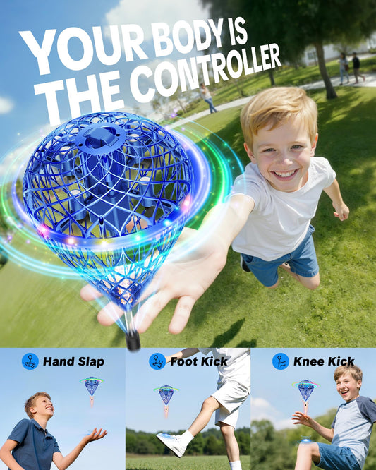 Flystars motion-control hover spinner with LED lights enabling indoor dazzling tricks