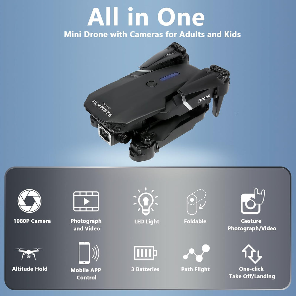 FlyVista carrying case keeps drone and accessories neatly organized.