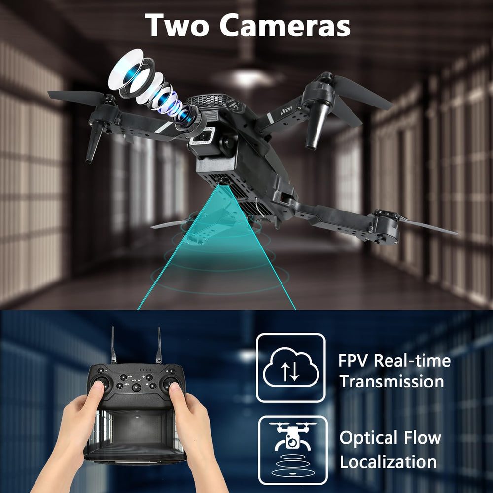 FlyVista drone offers one-click takeoff and landing for easy starts.