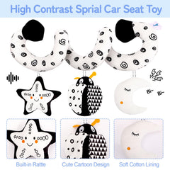 Flyxingxia bear rattle provides soft auditory cues during playtime.