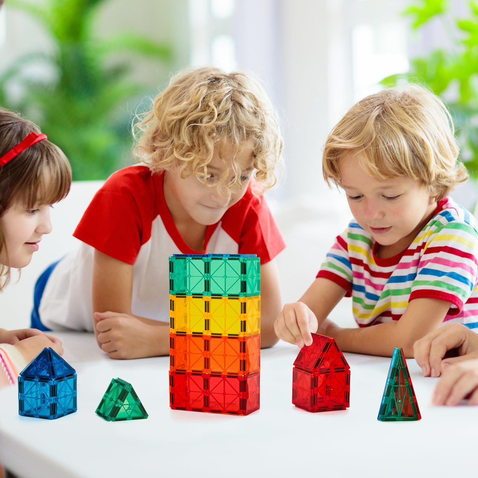 Close-up of FNJO magnets connecting tiles for safe, durable play