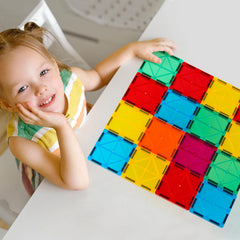 Vivid colors and smooth edges of FNJO tiles support safe play