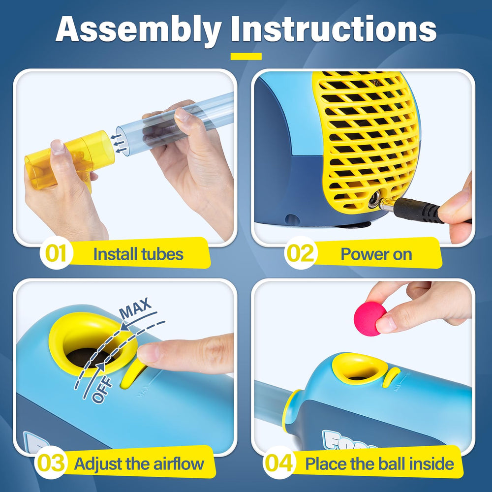 Foamore Airflow Toy ball-blower demonstrates propulsion by gentle air streams
