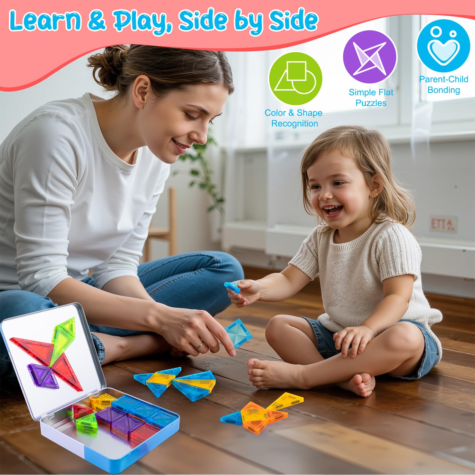 Foayex 42-piece color set enables castles and towers.