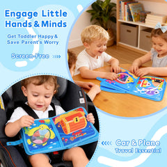 FoenixArte Ocean Busy Book color sorting page for toddlers