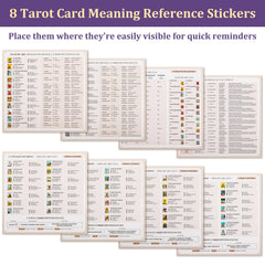 Fofeadm tarot stickers on notebook embellishments inspire daily planning and reflection