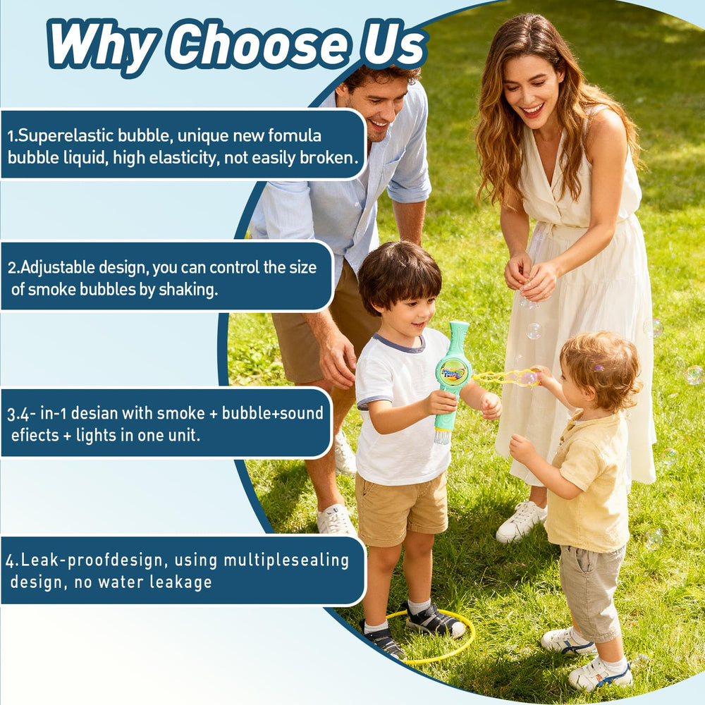 Fog Bubble Machine is ideal for birthdays and park outings.