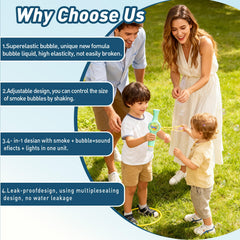 Fog Bubble Machine is ideal for birthdays and park outings.