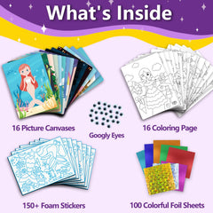 FoilColoring googly eyes add character to crafts.