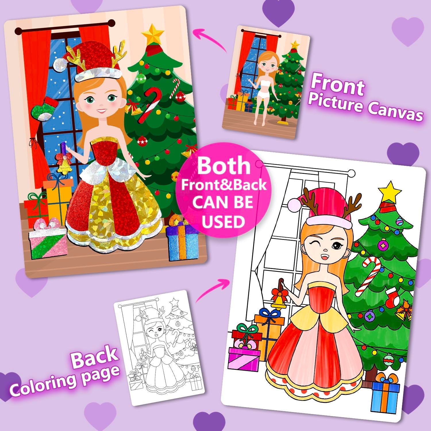 FoilColoring sparkly foil sheets add decoration with no mess.