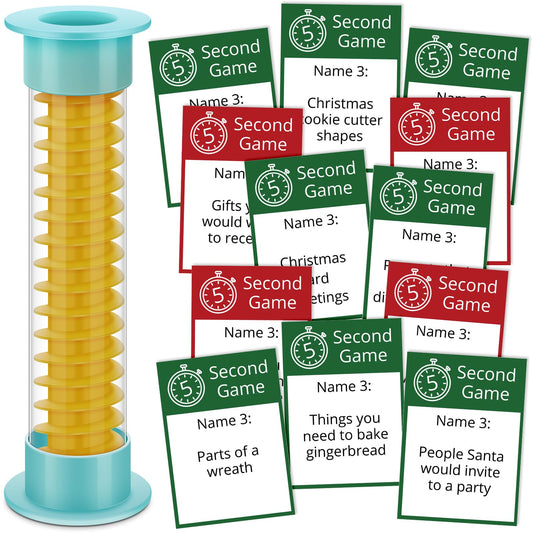 Foilswirl Christmas 5 Second Game cards for quick party prompts and laughs