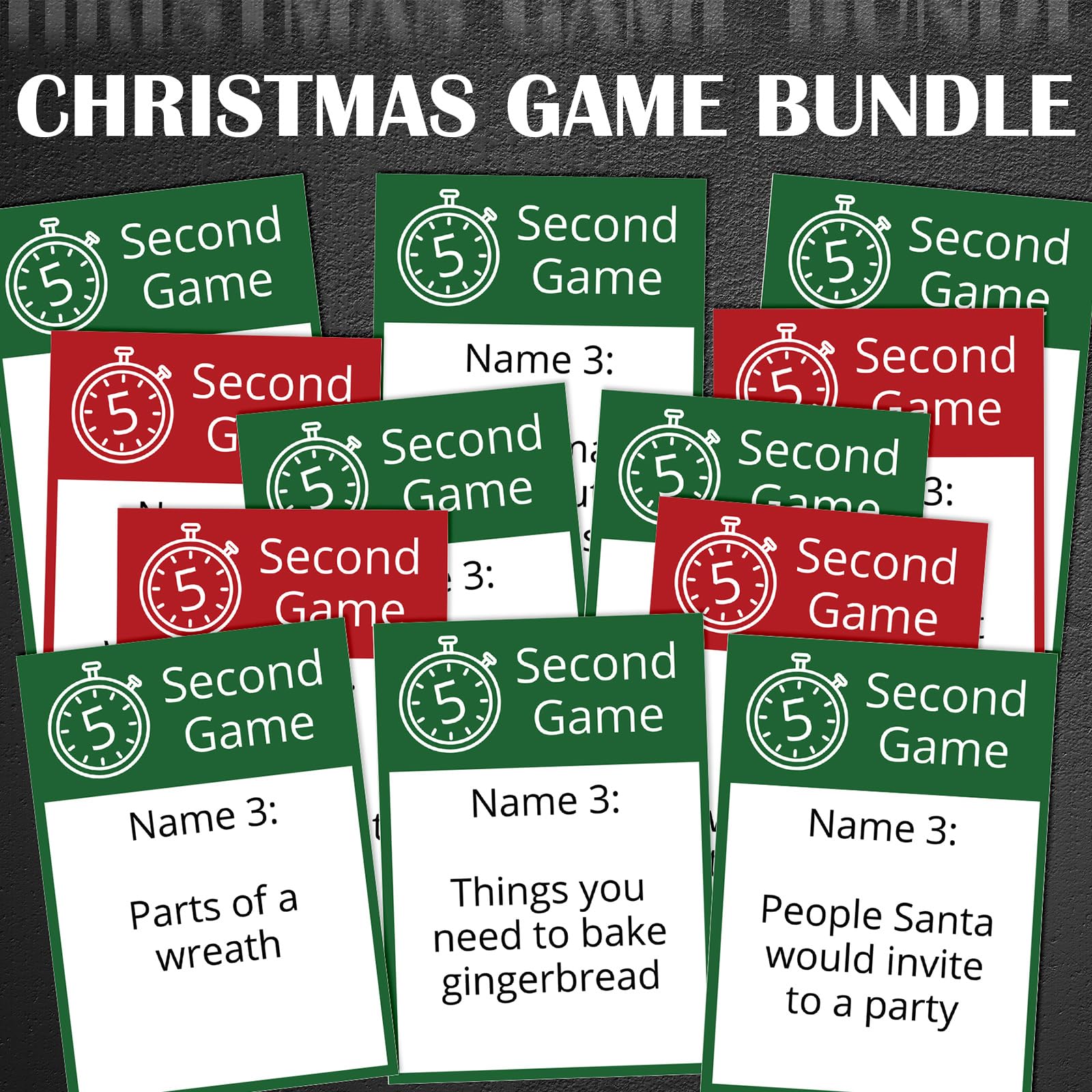 Foilswirl Christmas family game night setup for easy play