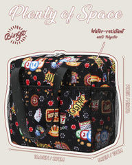 FOKDUVB bingo bag sturdy zippers and padded sides support everyday use.