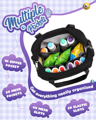FOKDUVB Bingo Bag outside pocket keeps essentials within reach during games.