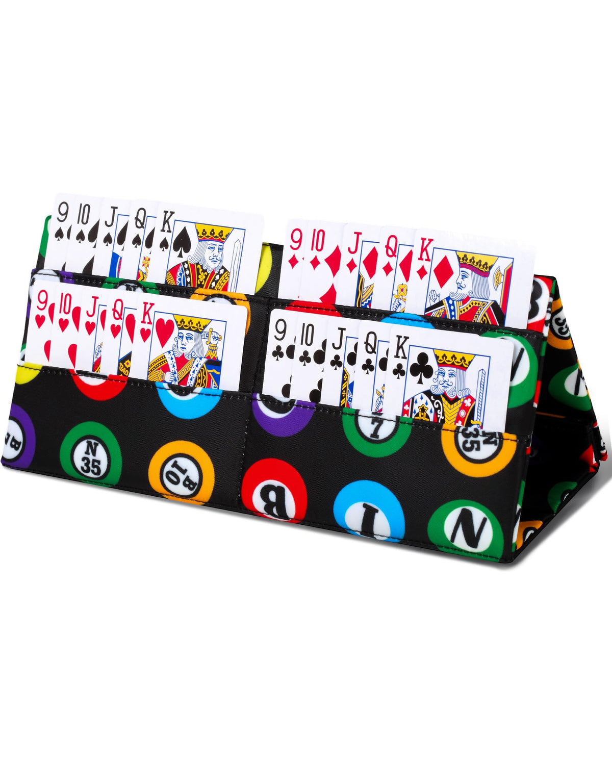 FOKDUVB playing card holder setup shows quick organization for games.