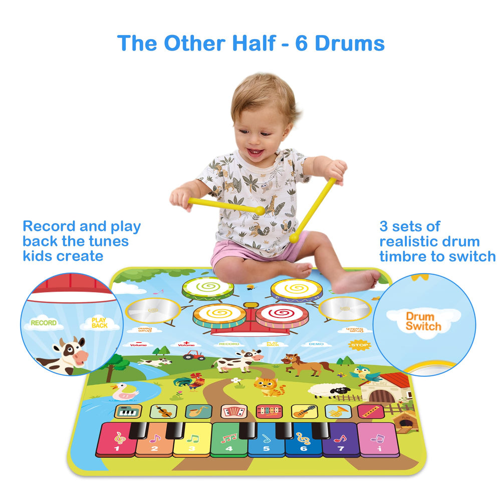 Foki Piano Mats instrument-selections close view shows varied instrument sounds.