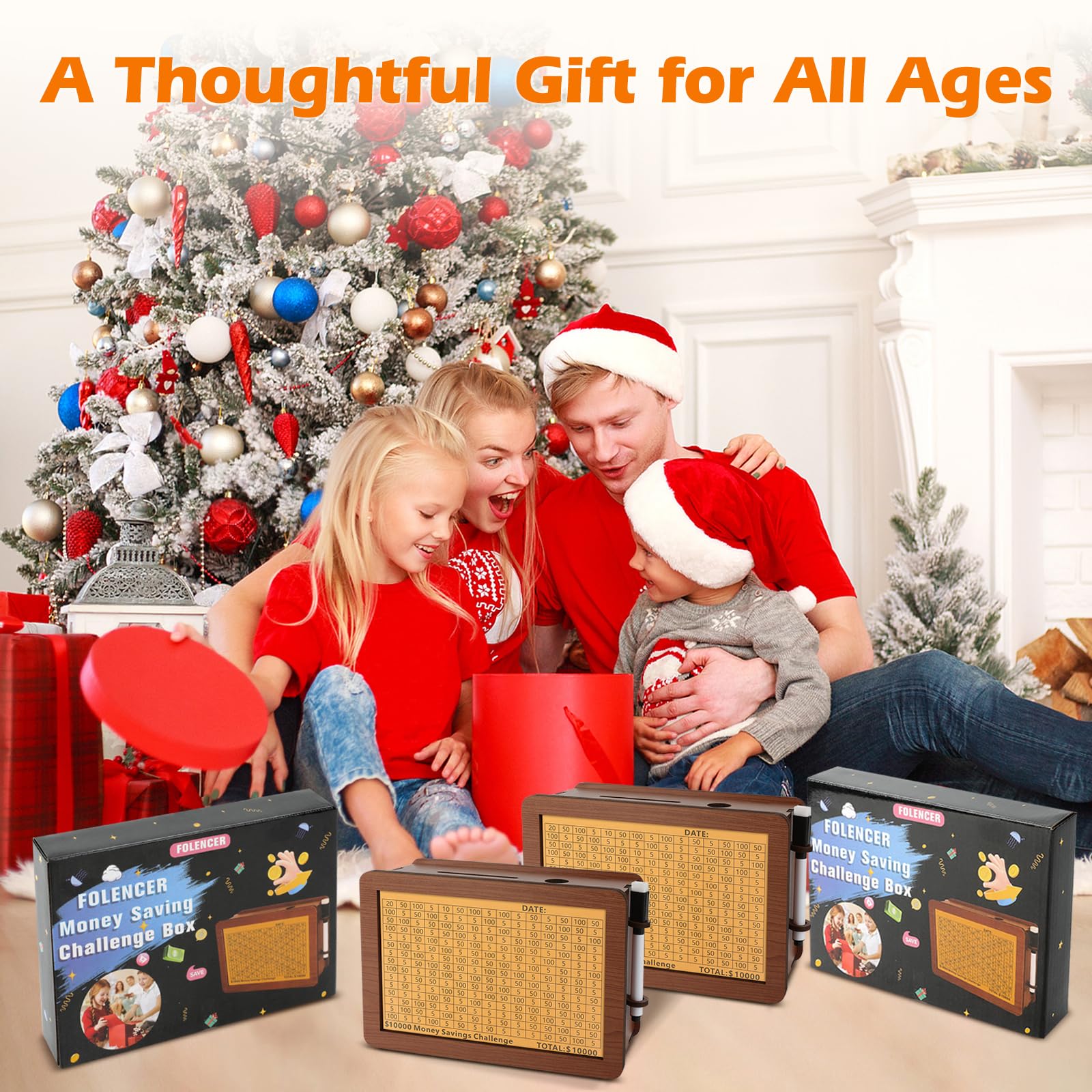 FOLENCER customizable cards show personal savings targets