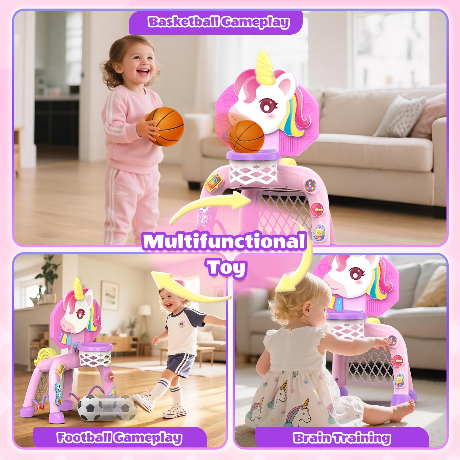 Folimix clock with spinning gear balls sparks curiosity during play.