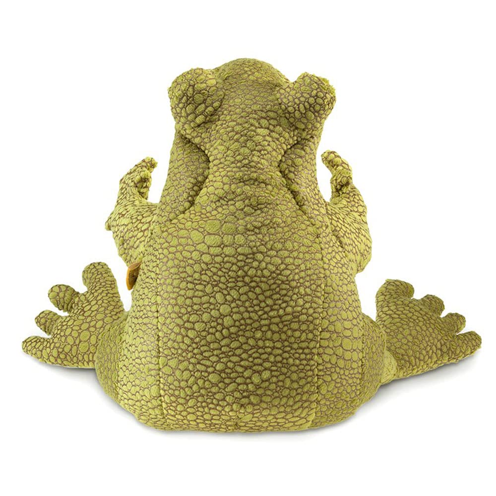 Folkmanis Funny Frog Puppet size-fit for hands, easy pretend play