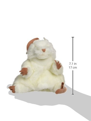 Folkmanis Mouse Hand Puppet White on desk ready for storytelling