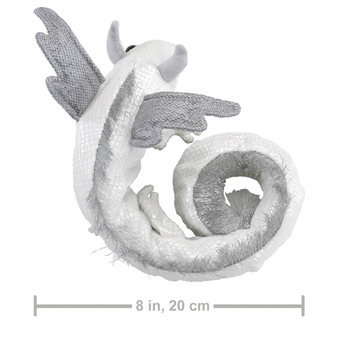 Folkmanis Pearl Dragon Wristlet Puppet details emphasize durability and long-lasting play in classrooms