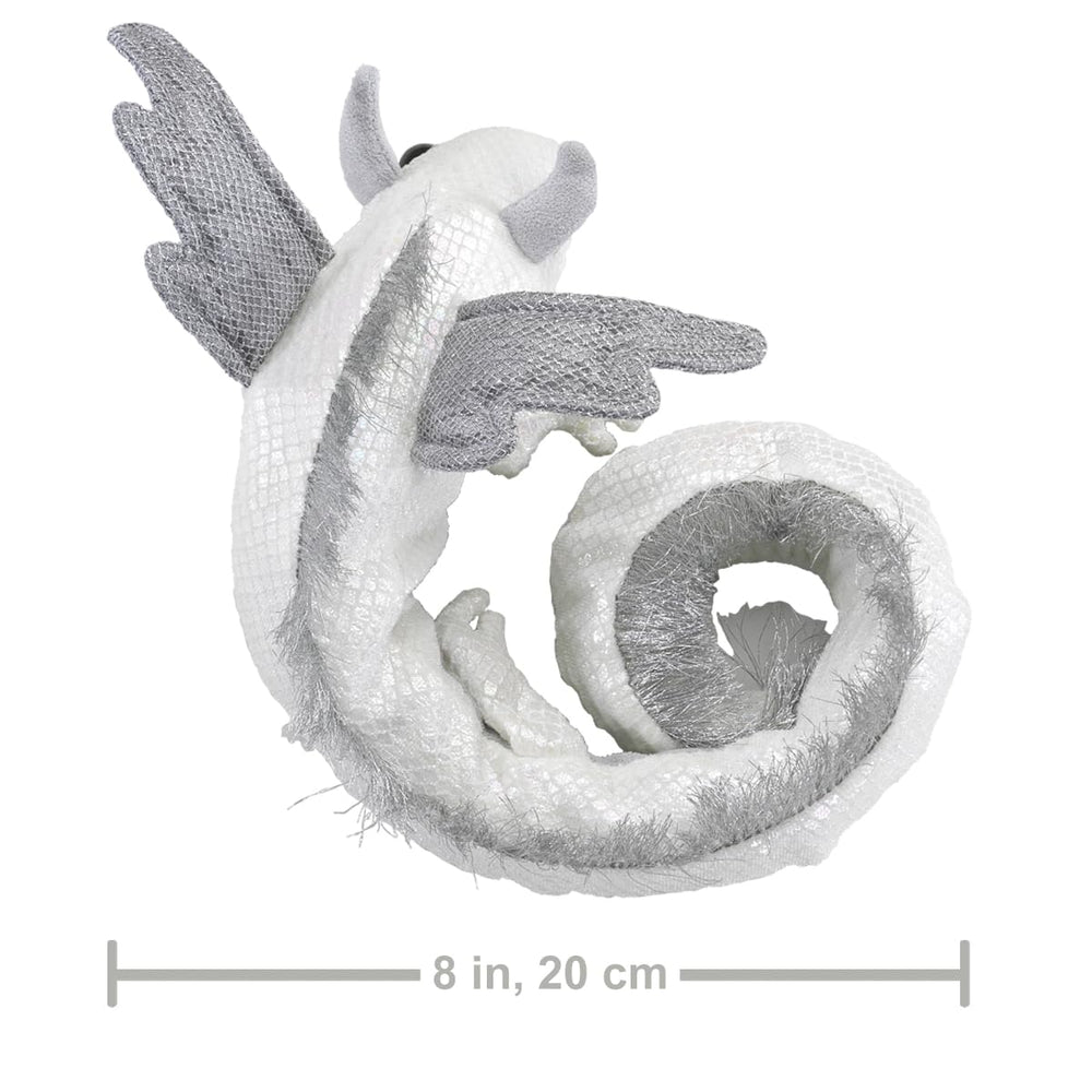 Folkmanis Pearl Dragon Wristlet Puppet details emphasize durability and long-lasting play in classrooms