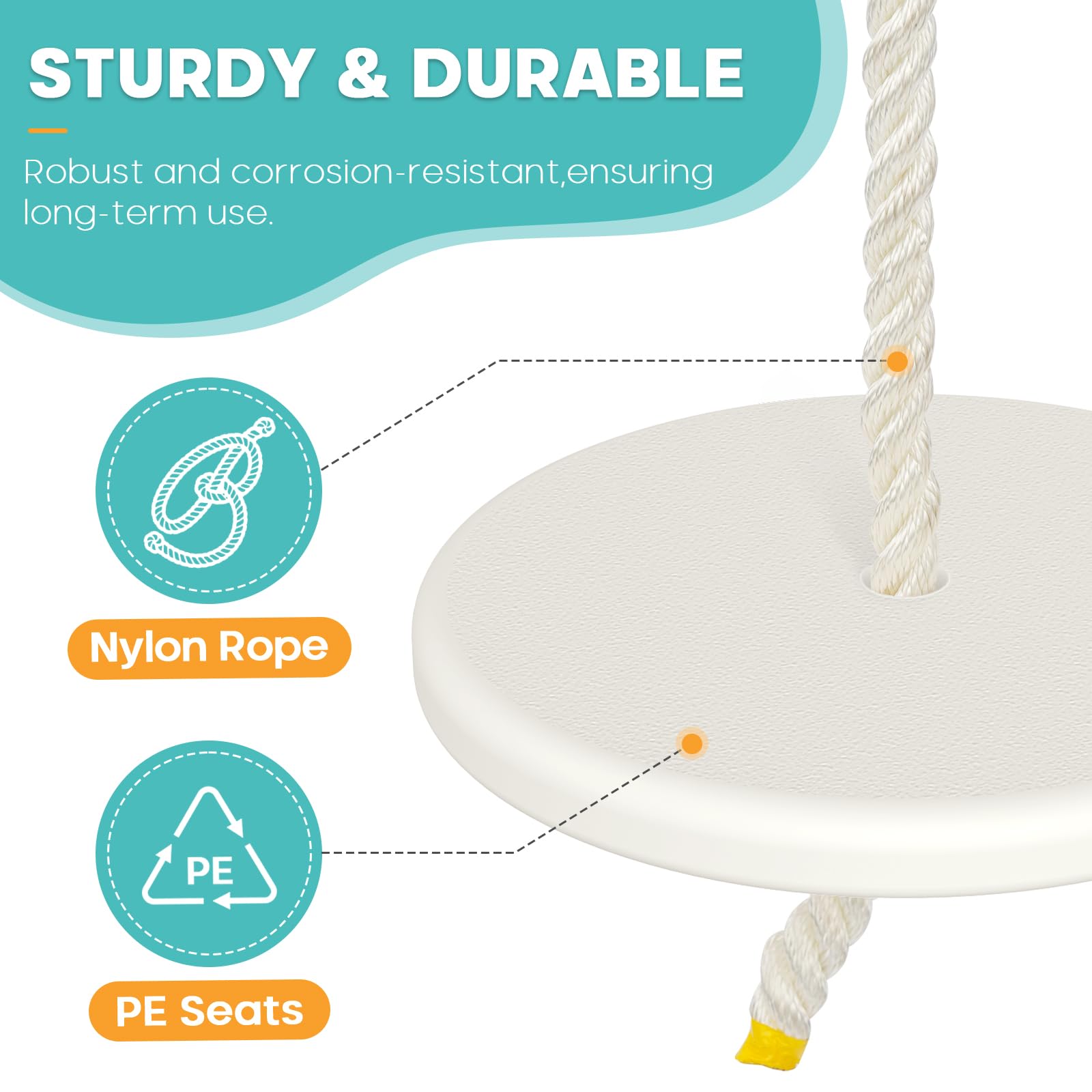 Fologtoo zipline seat with carabiner for quick, secure setup.