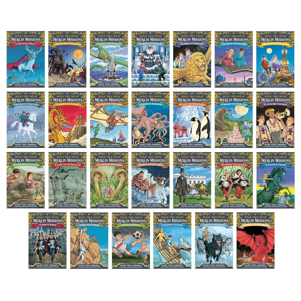 FOLREBAS Tree House Merlin Mission box set books outside-view showcases complete collection accessible