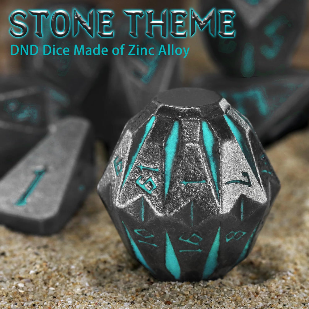 FONVGOGO DND dice case with foam liner protects dice during travel.
