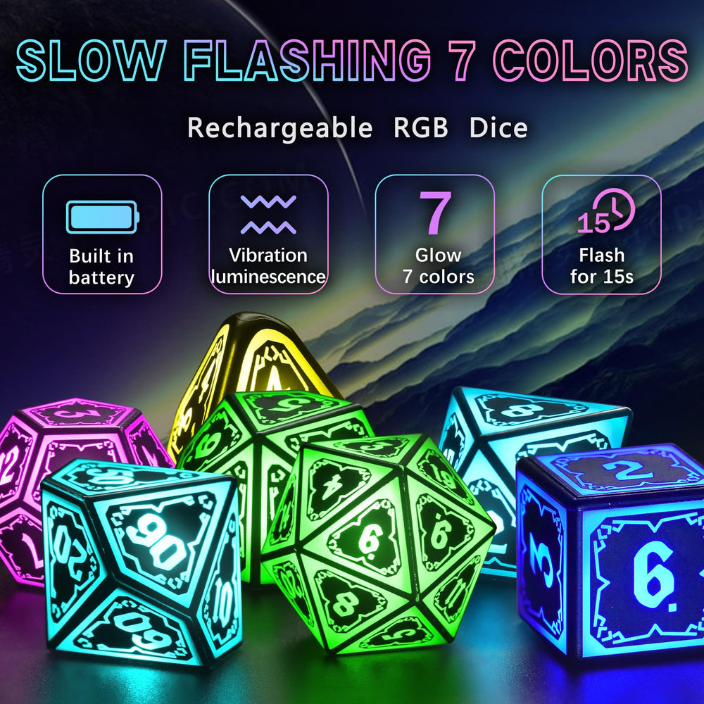 FonVGOGO DND dice charging bin keeps the set organized between battles.