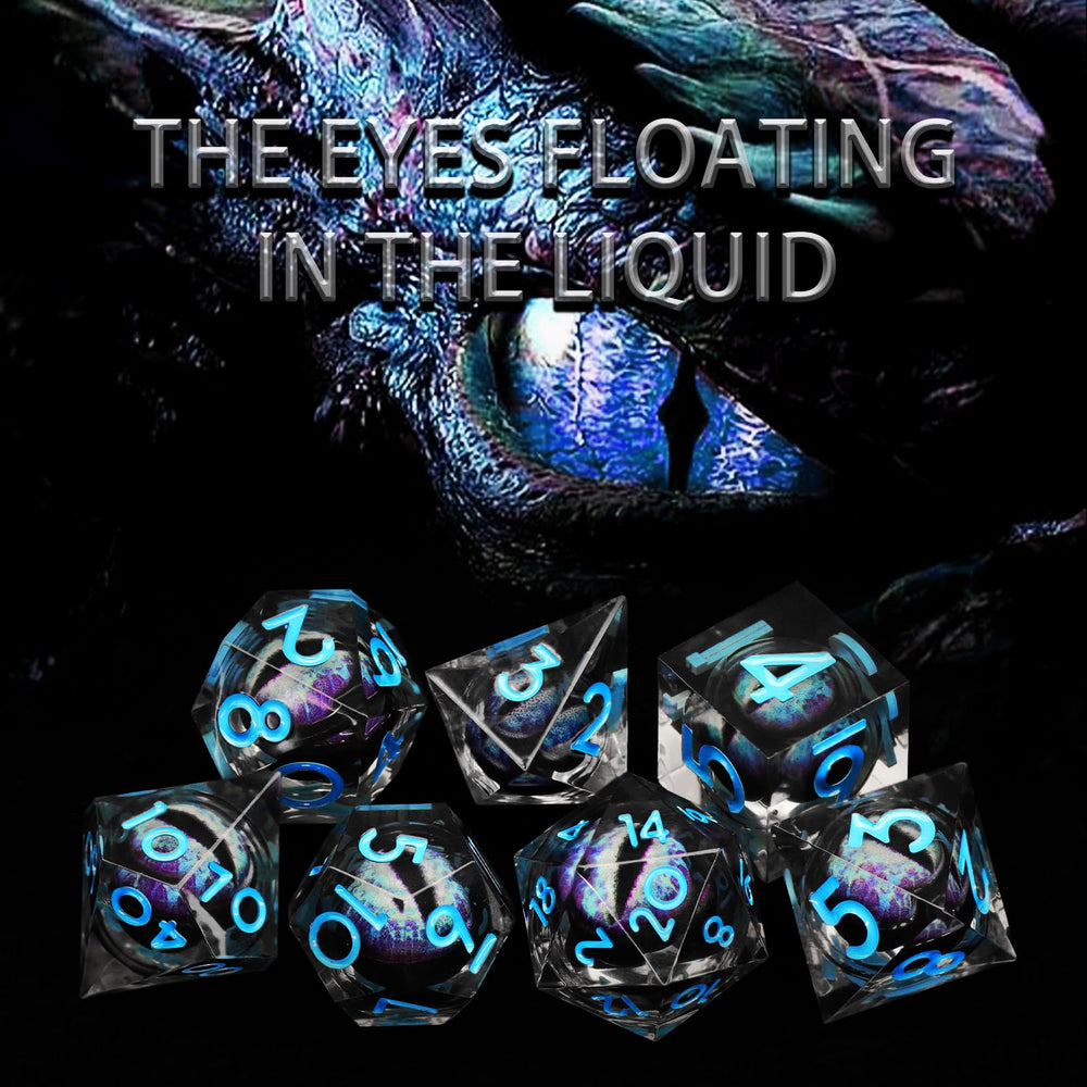 FONVGOGO Dragon Eye Dice D20 provides balanced rolls with dramatic visuals.