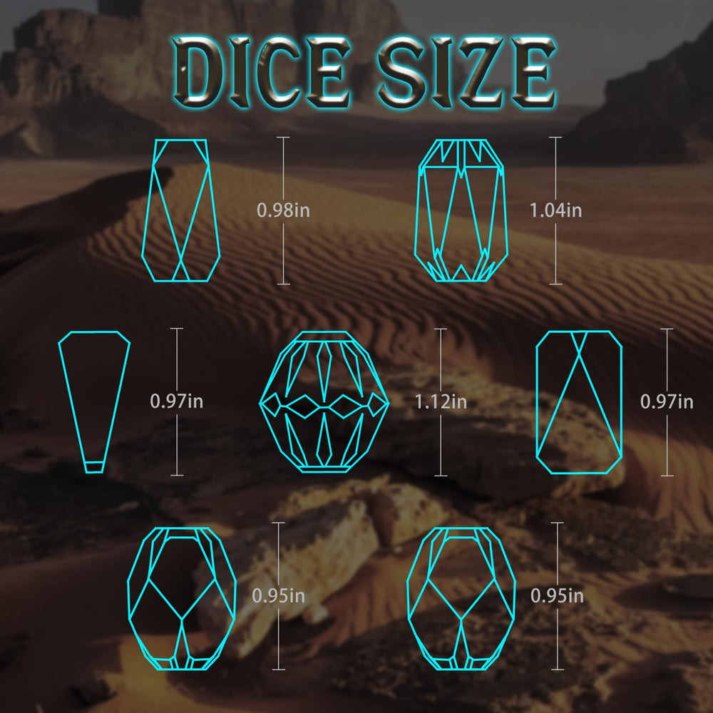 FONVGOGO polyhedral dice set includes all common shapes for RPGs.