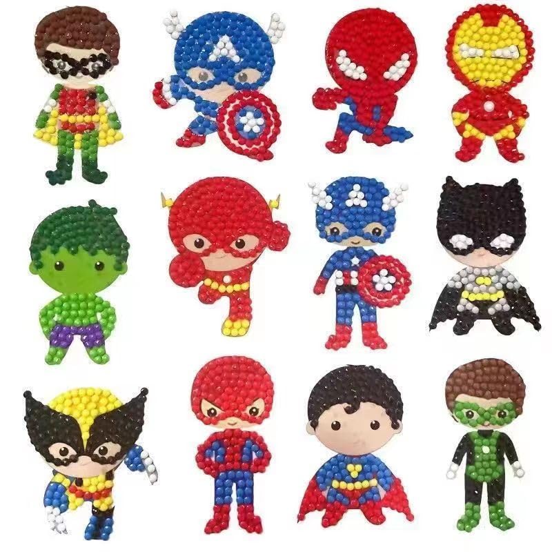 FONYANE diamond painting kit for kids with 12 patterns sparks creativity and fine motor skills.