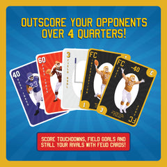FOOTBALL FEUD! four-quarters score thrills with constant lead changes.