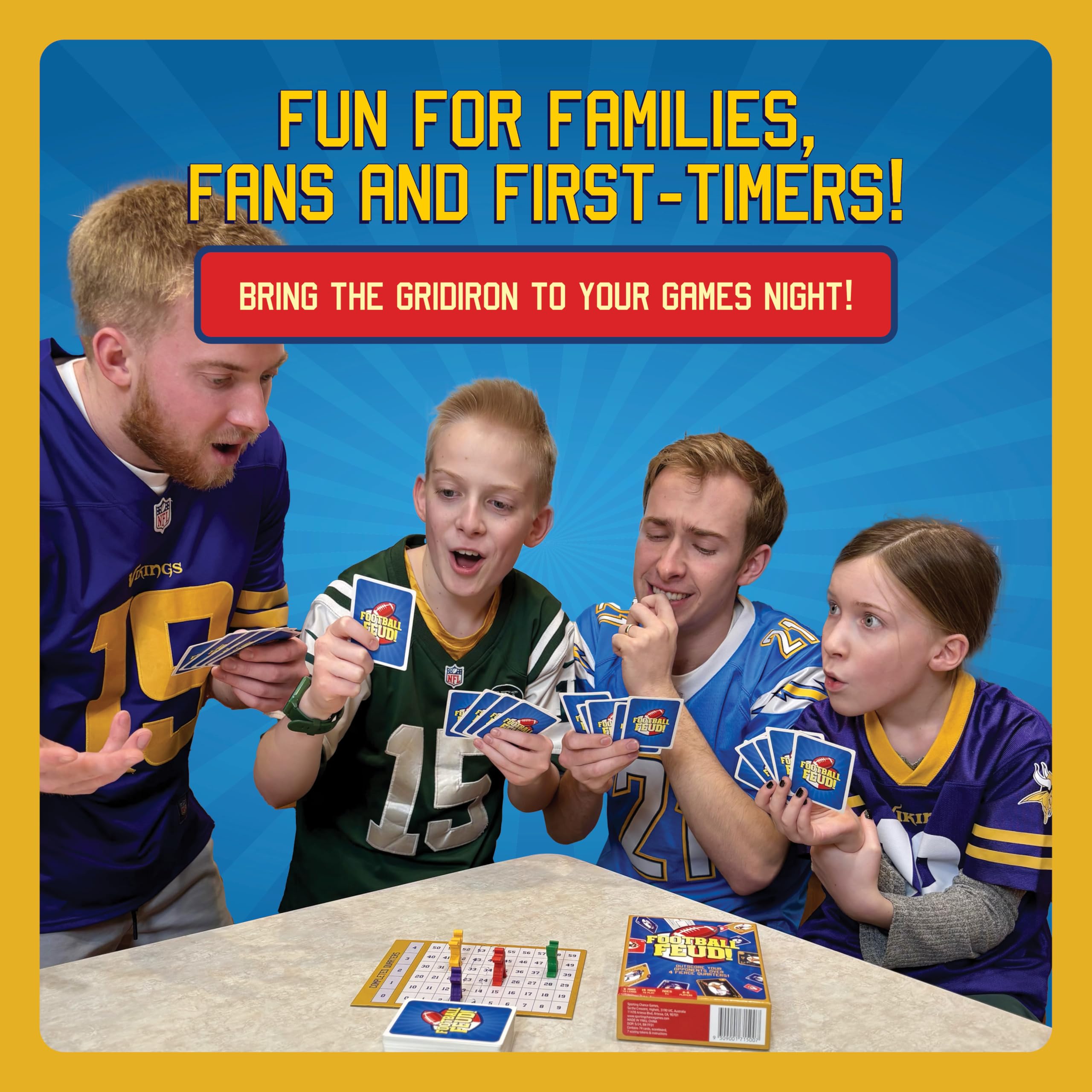FOOTBALL FEUD! tailgate travel setup for on-the-go competition.