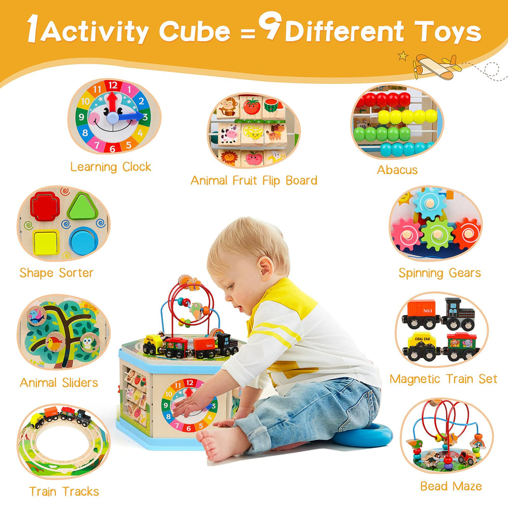 FOPNETS activity cube abacus builds early counting and curiosity.