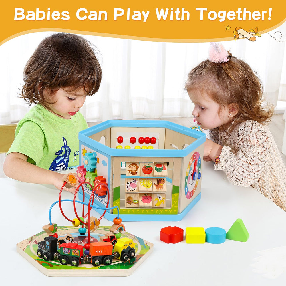 FOPNETS fruit flap board teaches shapes and colors through reveals.