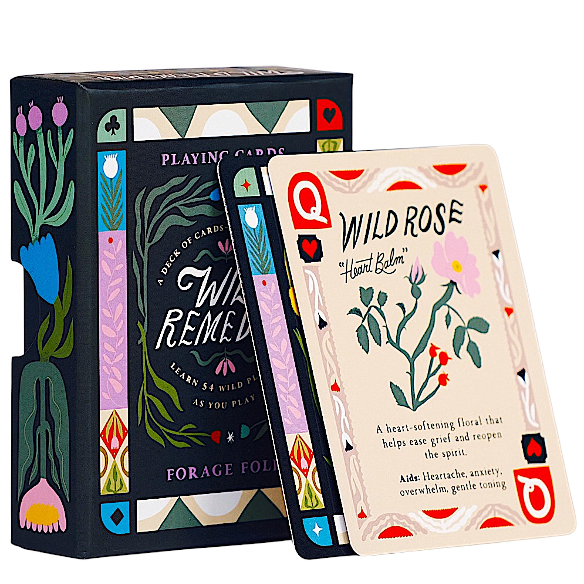 Forage Folk Wild Remedies deck in a box, ideal for herb study and friendly play