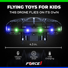 Force1 Scoot LED drone US-certified STEM toy for safe learning