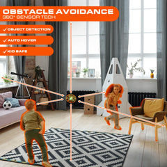 Force1 Scoot Skeet performs 360° flips for dynamic indoor fun.