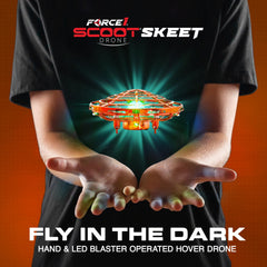 Force1 Scoot Skeet compatibility with LED blaster expands play possibilities.