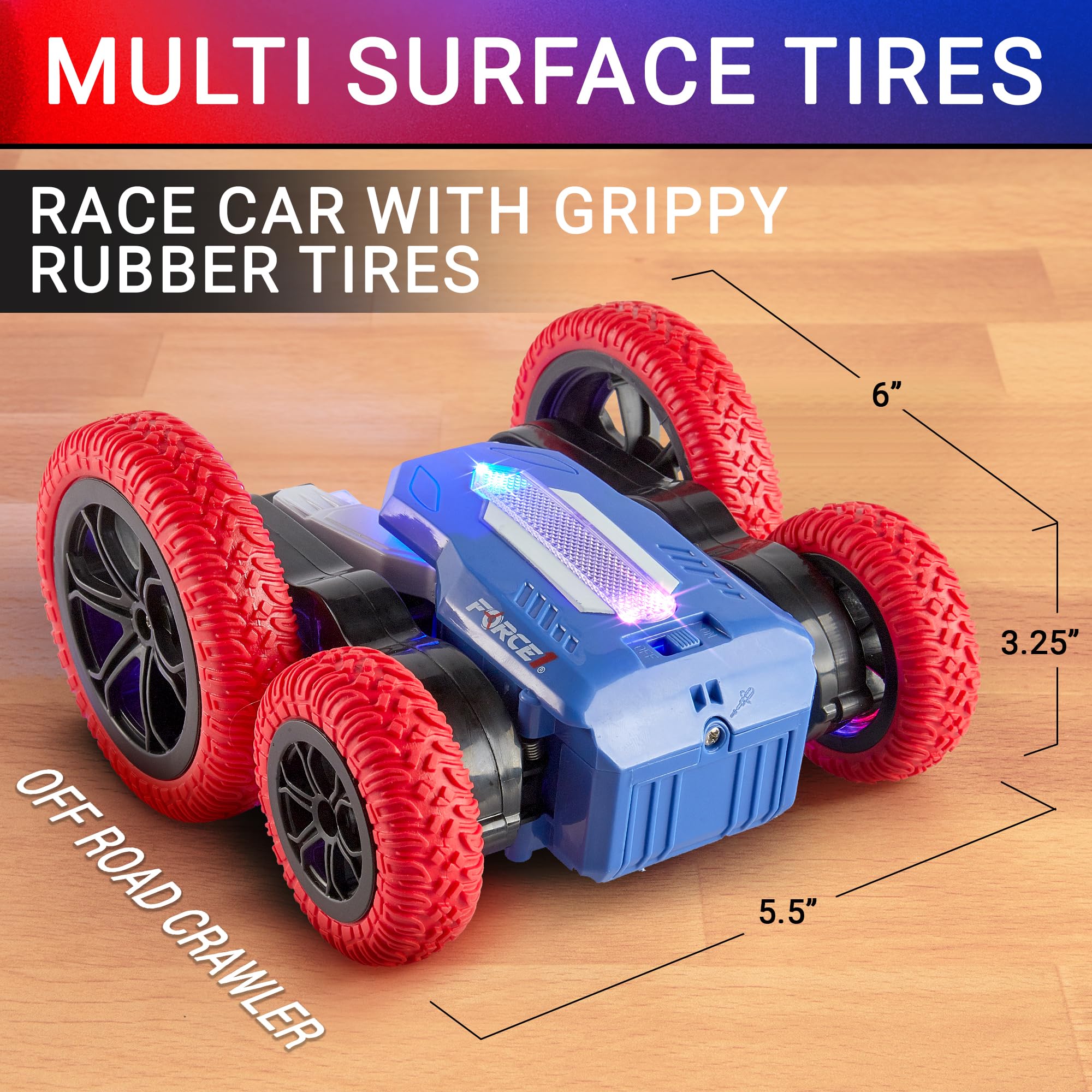 Force1 Tornado vibrant LEDs brightening nighttime stunts