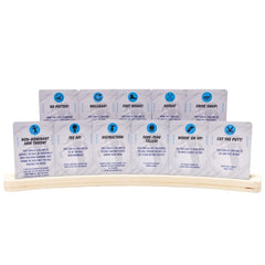 Fore! Cards On Course water-resistant durability for rain or shine rounds.
