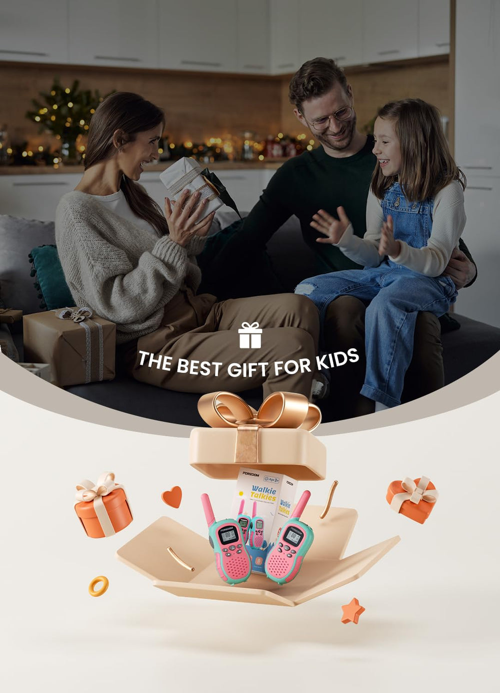 FOREDOM gift box packaging presents a ready-to-gift option for kids