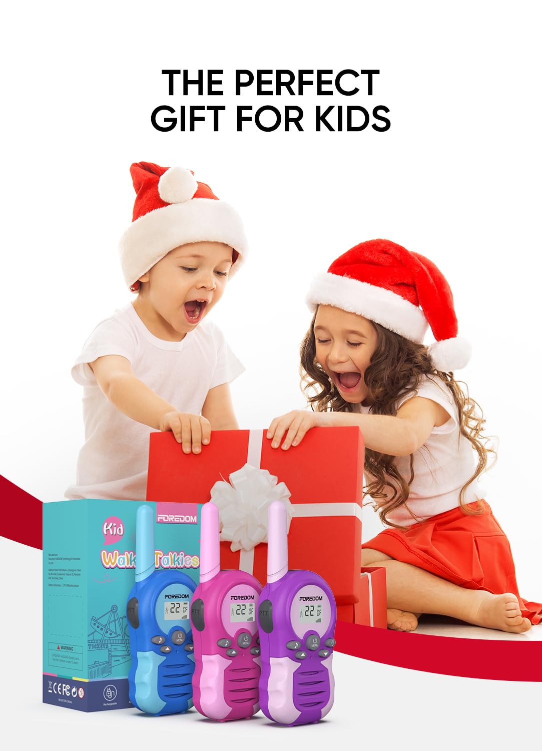 FOREDOM walkie talkies gift box packaging ready to gift for birthdays