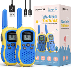 FOREDOM two-pack kids walkie talkies for outdoor play and family adventures.